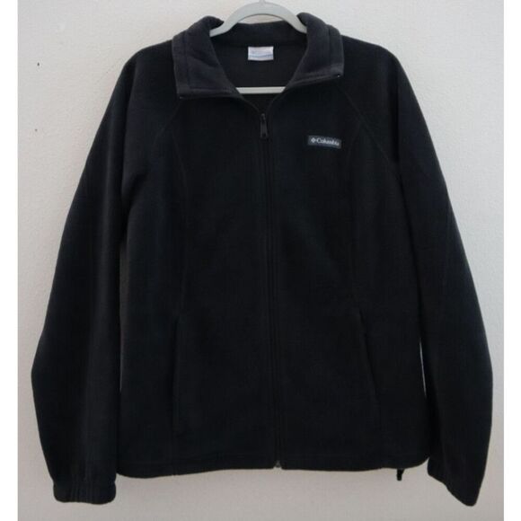 Columbia WL6439 Women's Sz L Black Benton Springs Full Zip Fleece Jacket - Picture 1 of 8